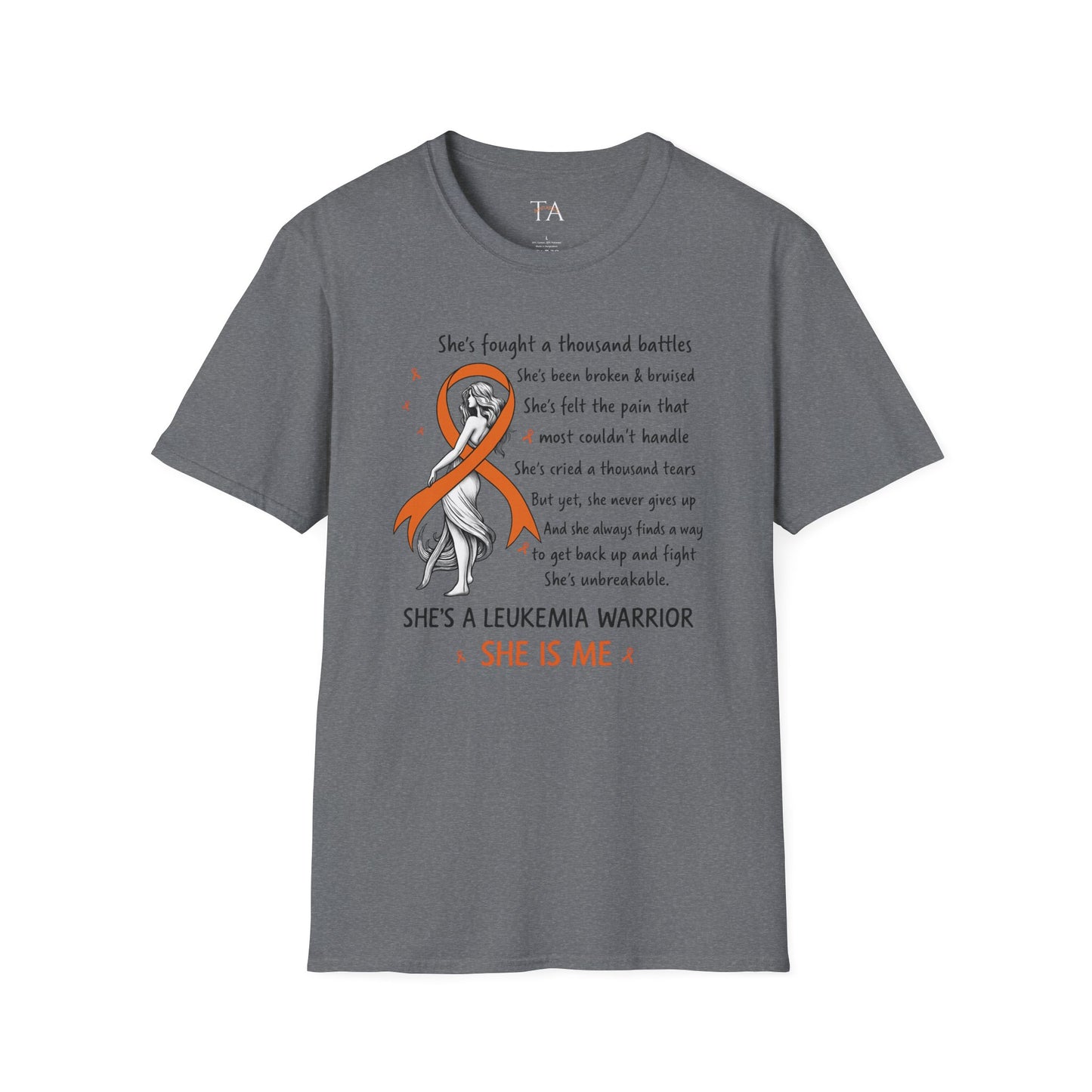 Leukemia Warrior T-Shirt - Unisex Softstyle Support Apparel