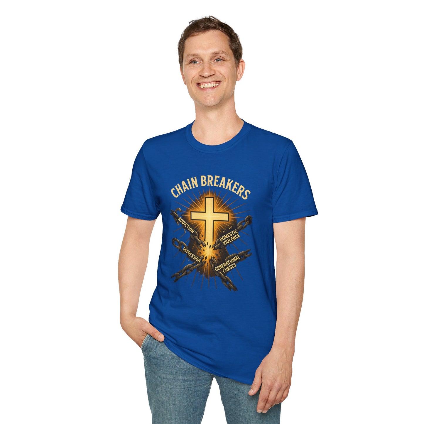 Chain Breakers T-Shirt - Breaking Chains of Addiction and Domestic Violence
