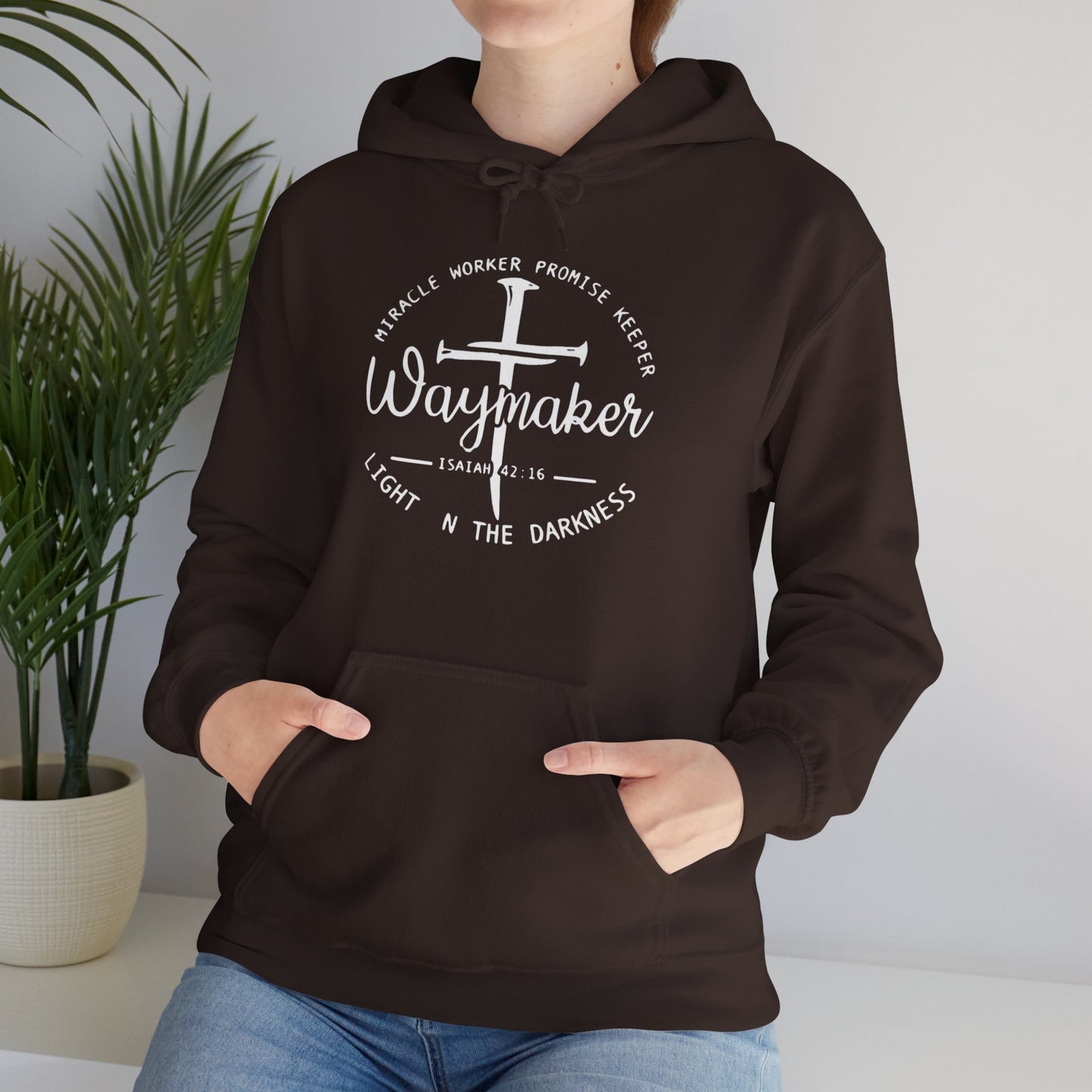 Faith Inspired Waymaker Hoodie - Cozy Sweatshirt for Faith Lovers and Celebrations