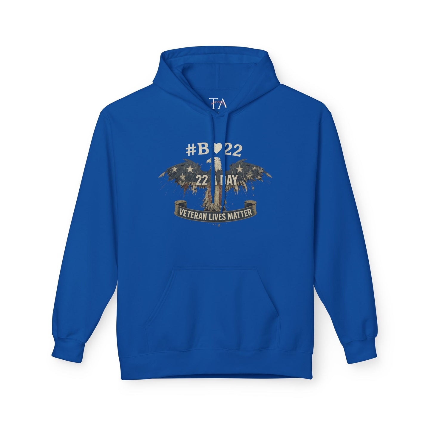 #B🤍22 Veteran Lives Matter Hoodie - Unisex Fleece Sweatshirt