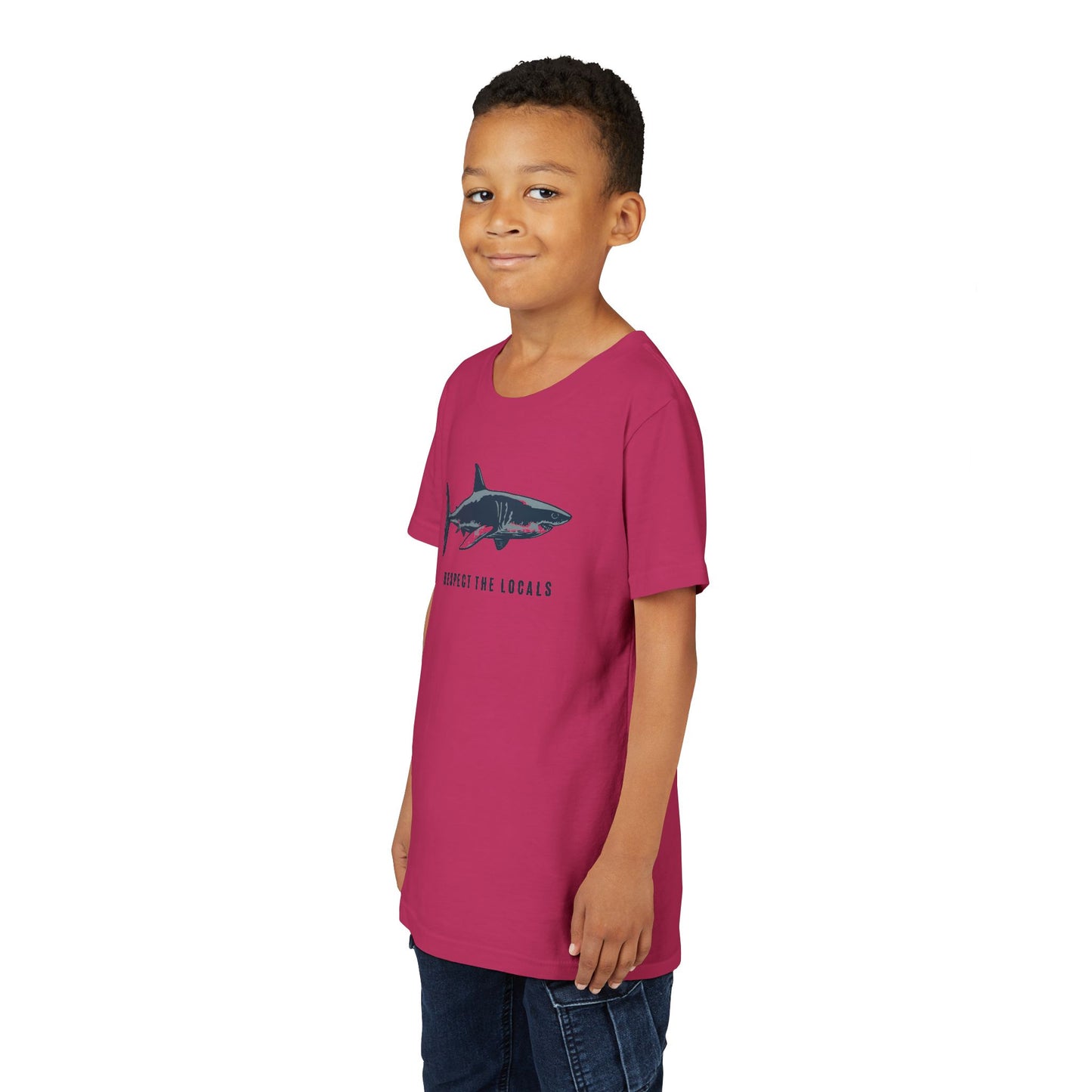 Kids Shark Youth Tee | Respect The Locals | Shark Lovers Shirt