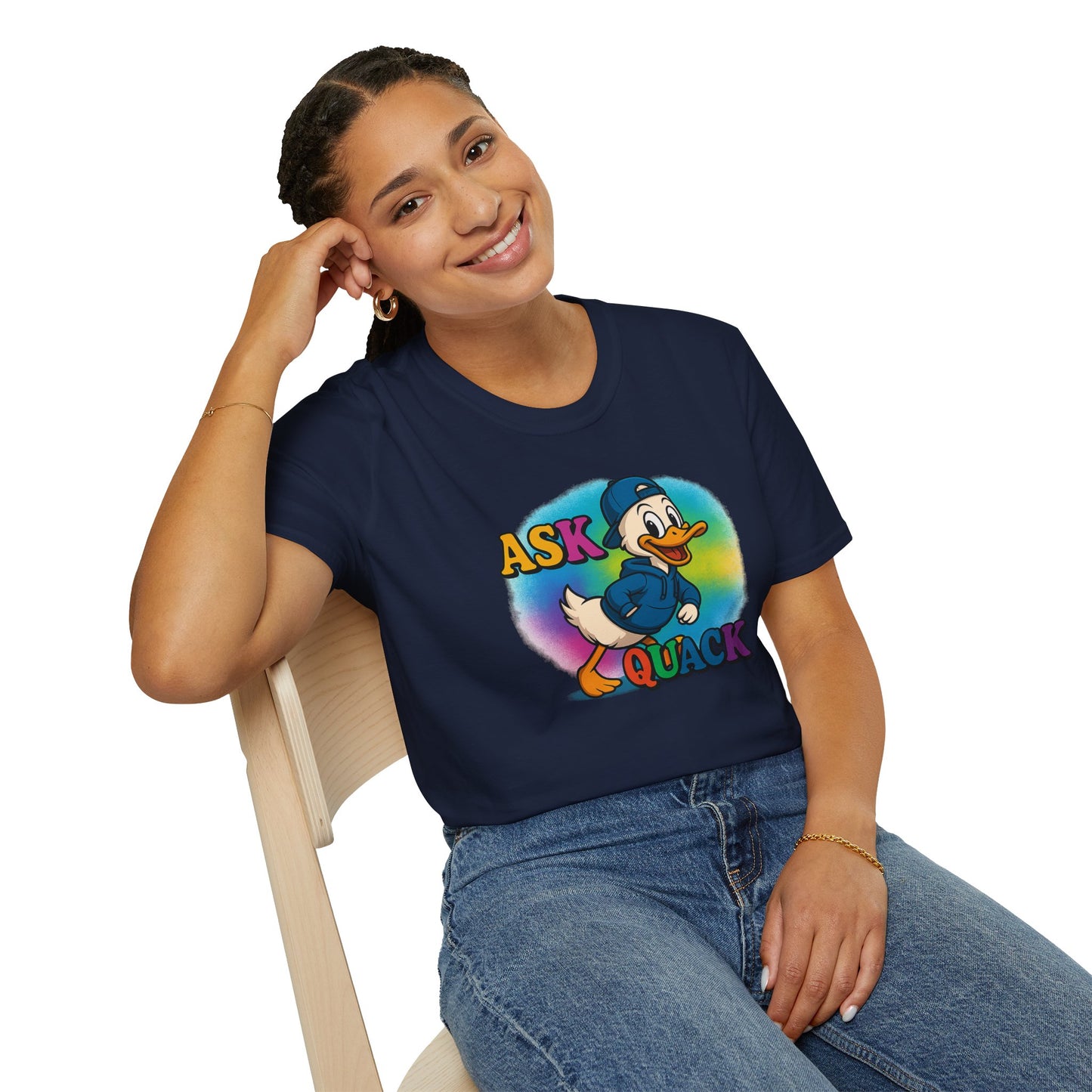 Ask Quack Quirky Duck Humor T-Shirt