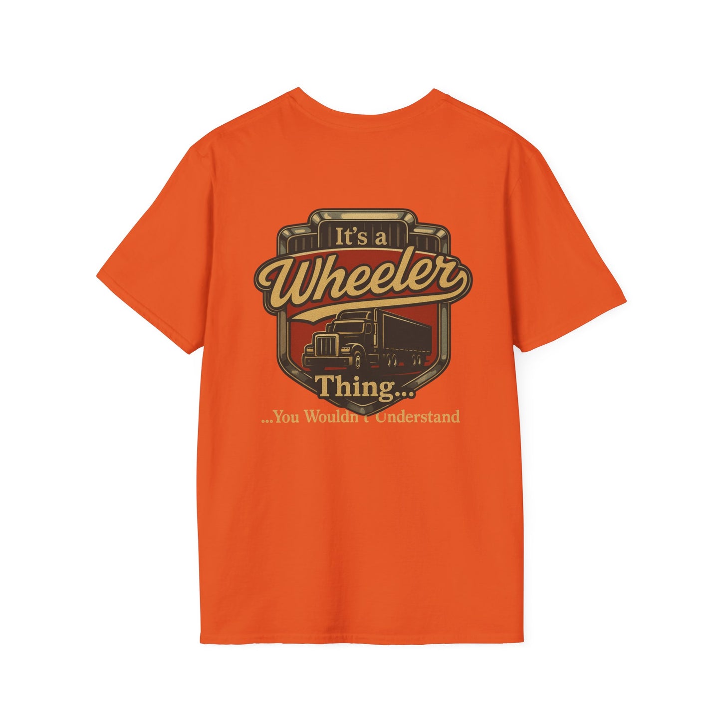 "It's a Wheeler Thing" Unisex Softstyle T-Shirt, Ideal for Truck Lovers, Gifts for Drivers, Casual Wear, Perfect for Birthdays, Father's Day
