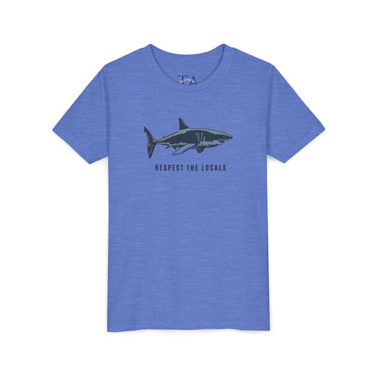 Kids Shark Youth Tee | Respect The Locals | Shark Lovers Shirt