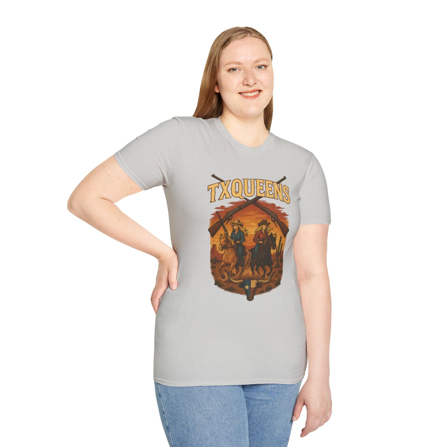 TXQUEENS Western Graphic Unisex T-Shirt