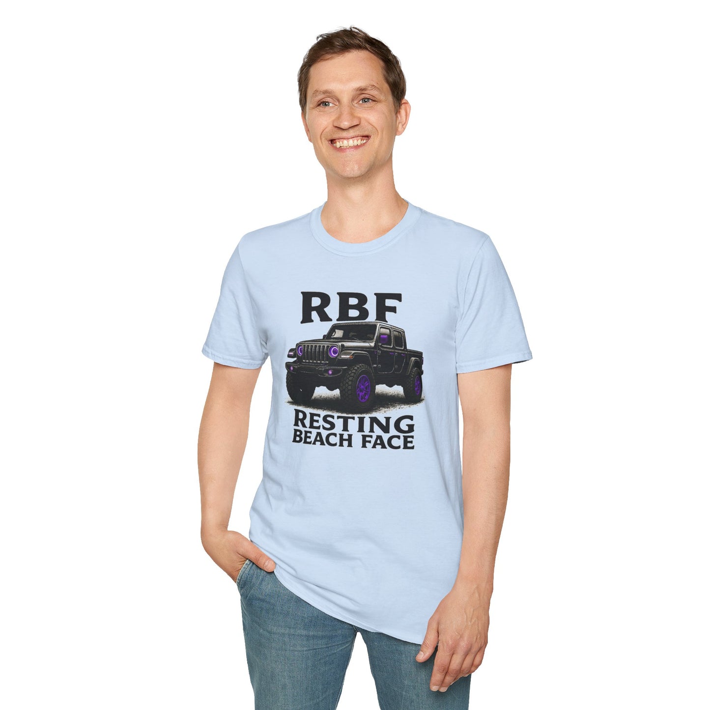 Resting Beach Face T-Shirt | Unisex Tee for Beach Lovers