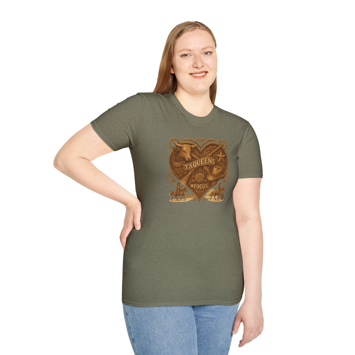 Texas Queens Graphic Tee | Soft Unisex T-Shirt, Trendy Shirt for Women, Cute Gift for Queens, Birthday Celebration, Everyday Style. Women's