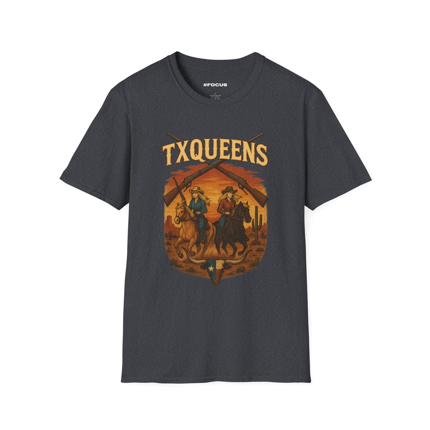 TXQUEENS Western Graphic Unisex T-Shirt