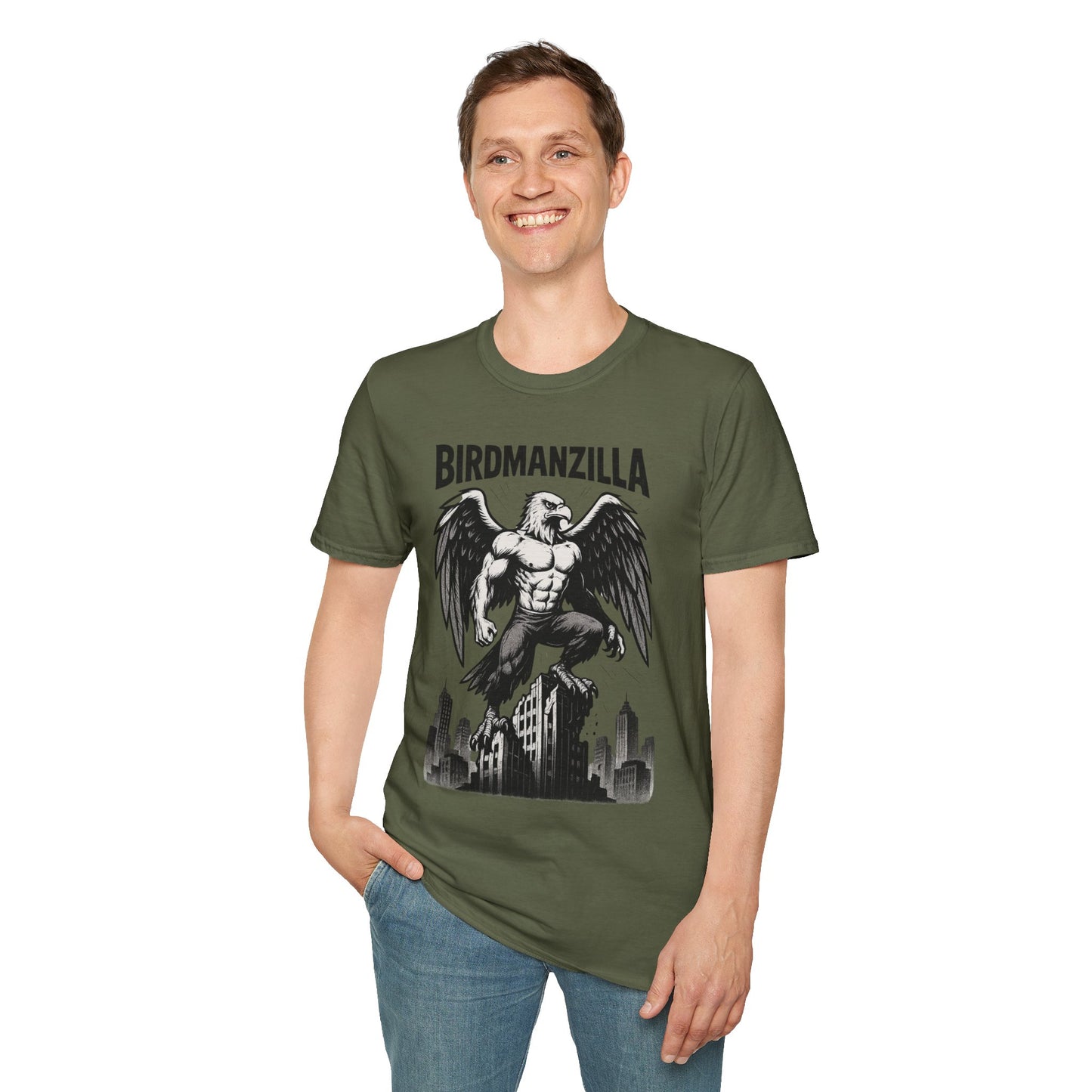 Birdmanzilla Graphic Tee - Unisex T-Shirt, Casual Wear, Unique Gift, Men's Fashion