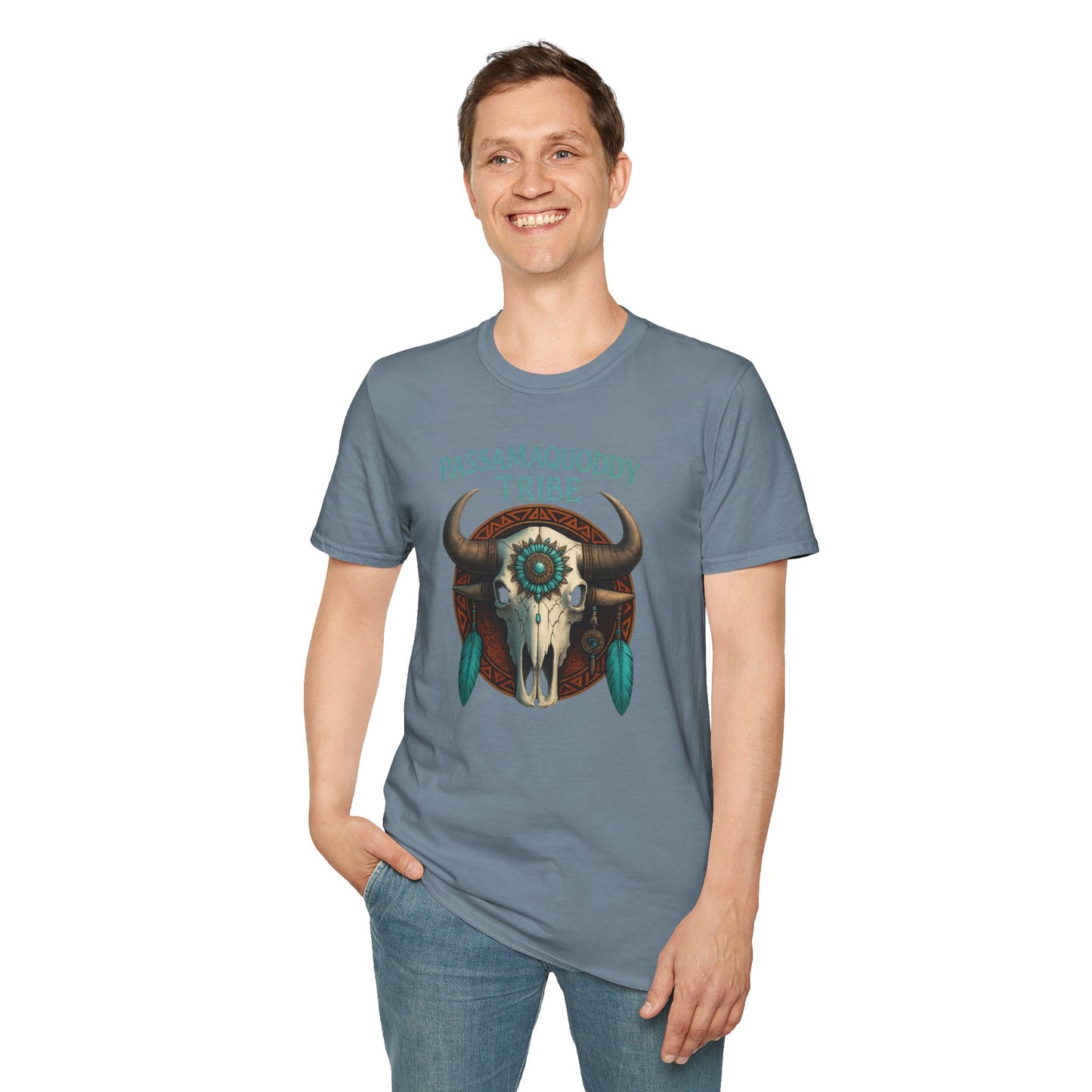Tribal Graphic T-Shirt - Passamaquoddy Tribe Design, Gift for Adventurers