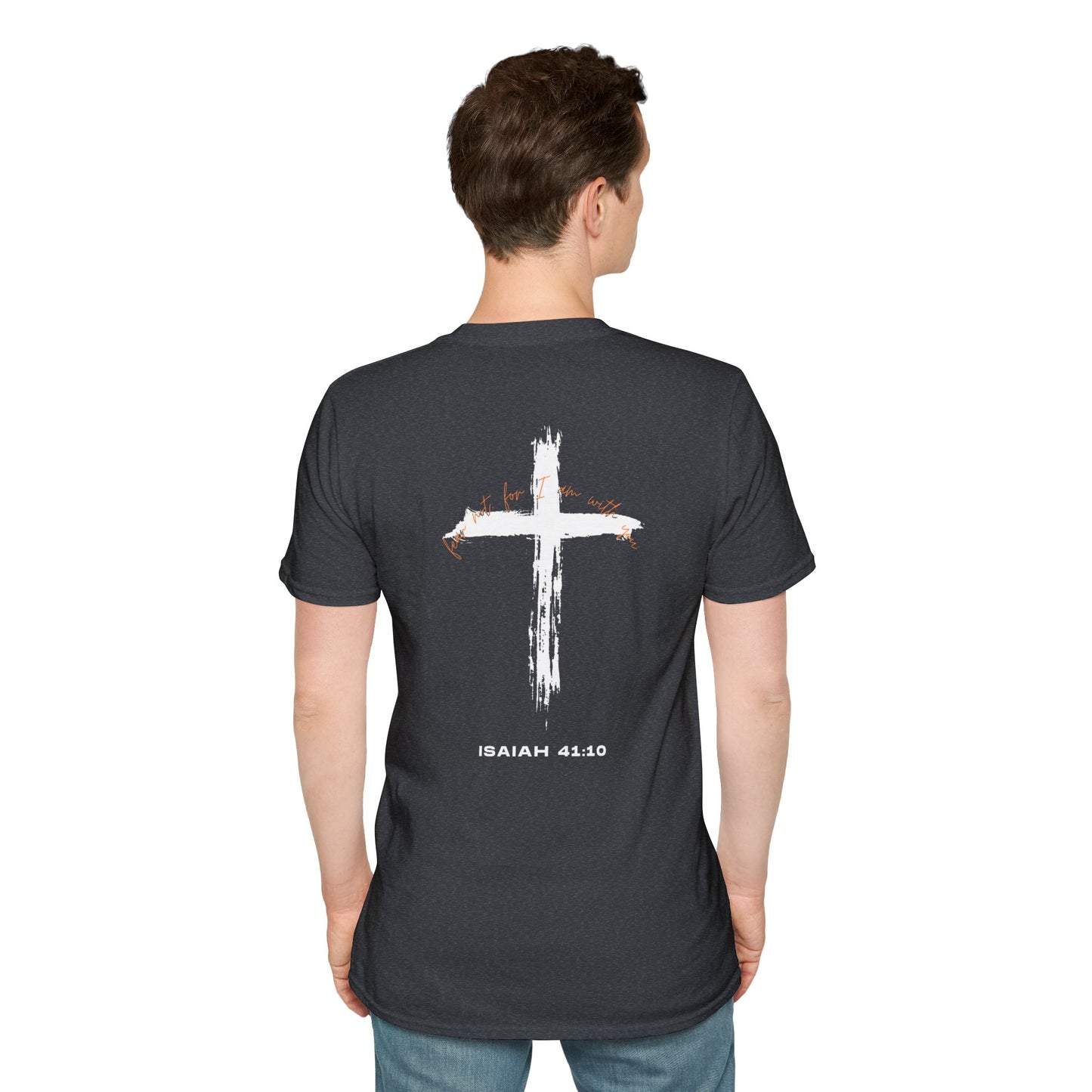 Faith-Inspired T-Shirt with Isaiah 41:10 Design - Customizable