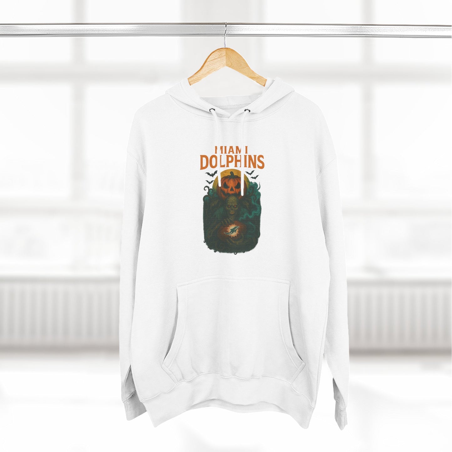 Halloween Cozy Dolphin Fleece Hoodie: Ocean Lovers, Casual Wear, Animal Lovers Gift, Beach Days, Relaxing at Home. Sea Life Graphic