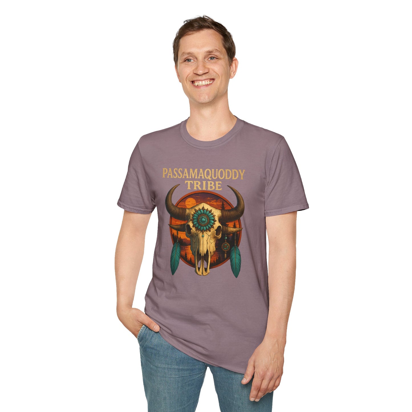 Tribal Graphic T-Shirt - Passamaquoddy Tribe Design2, Gift for Adventurers