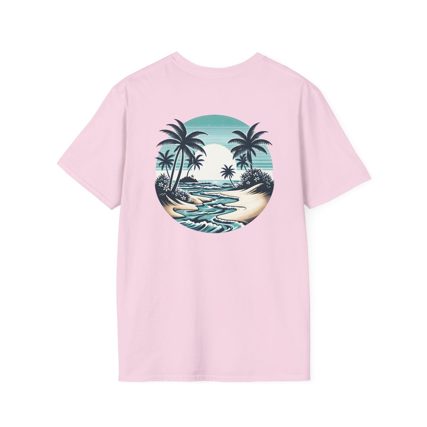 Tropical Vibes T-Shirt - Unisex Softstyle, Beachwear, Summer Fashion, Vacation Tee, Relaxed Fit, Outdoor Events