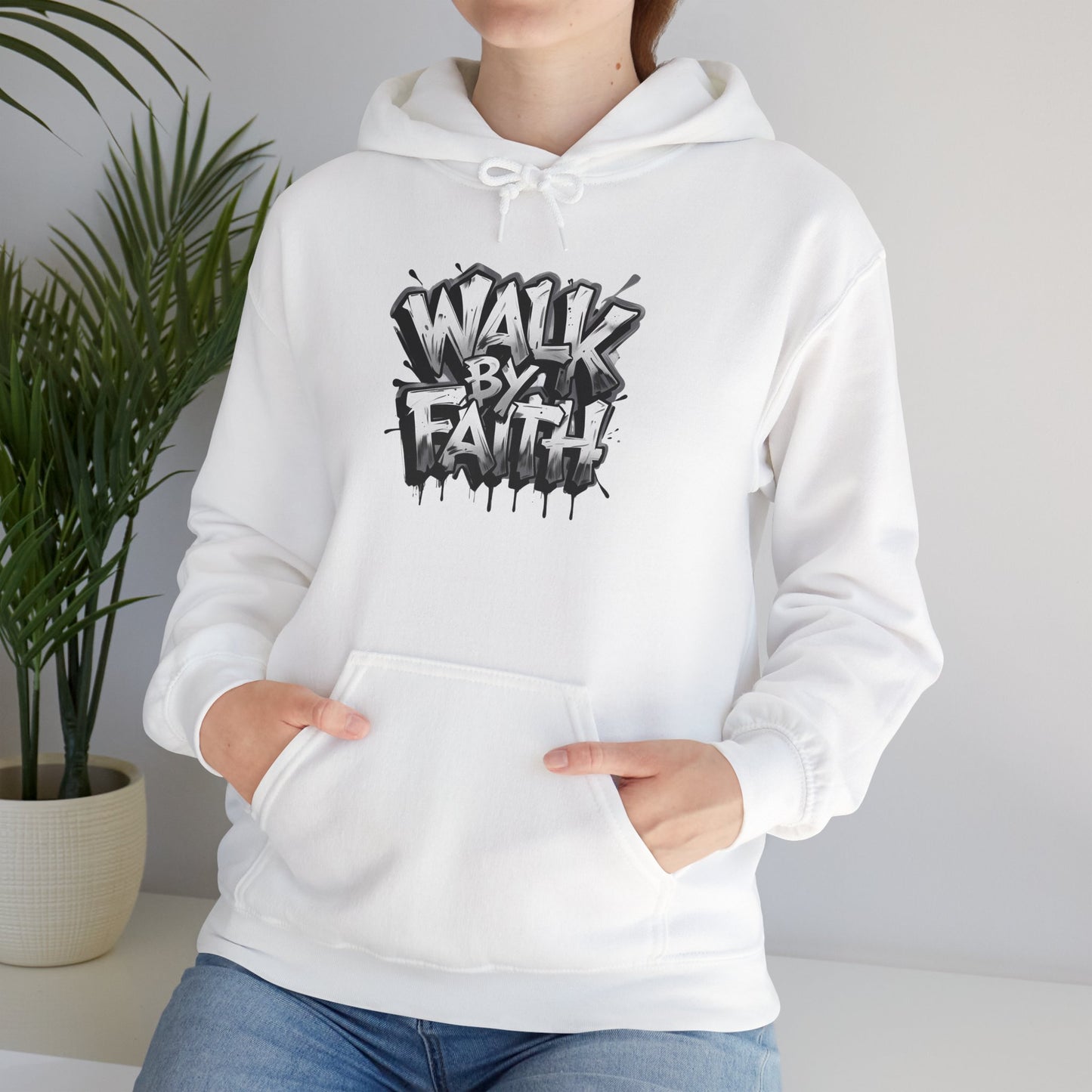 Faith Inspired Unisex Hoodie - 'Walk by Faith' Design
