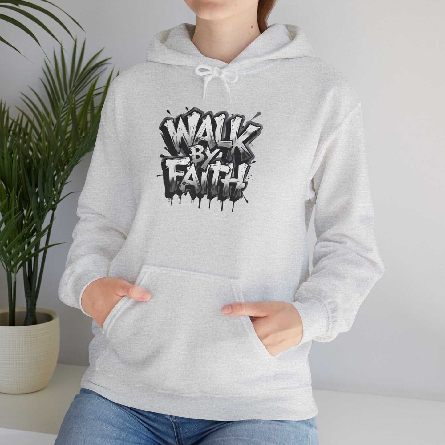 Faith Inspired Unisex Hoodie - 'Walk by Faith' Design