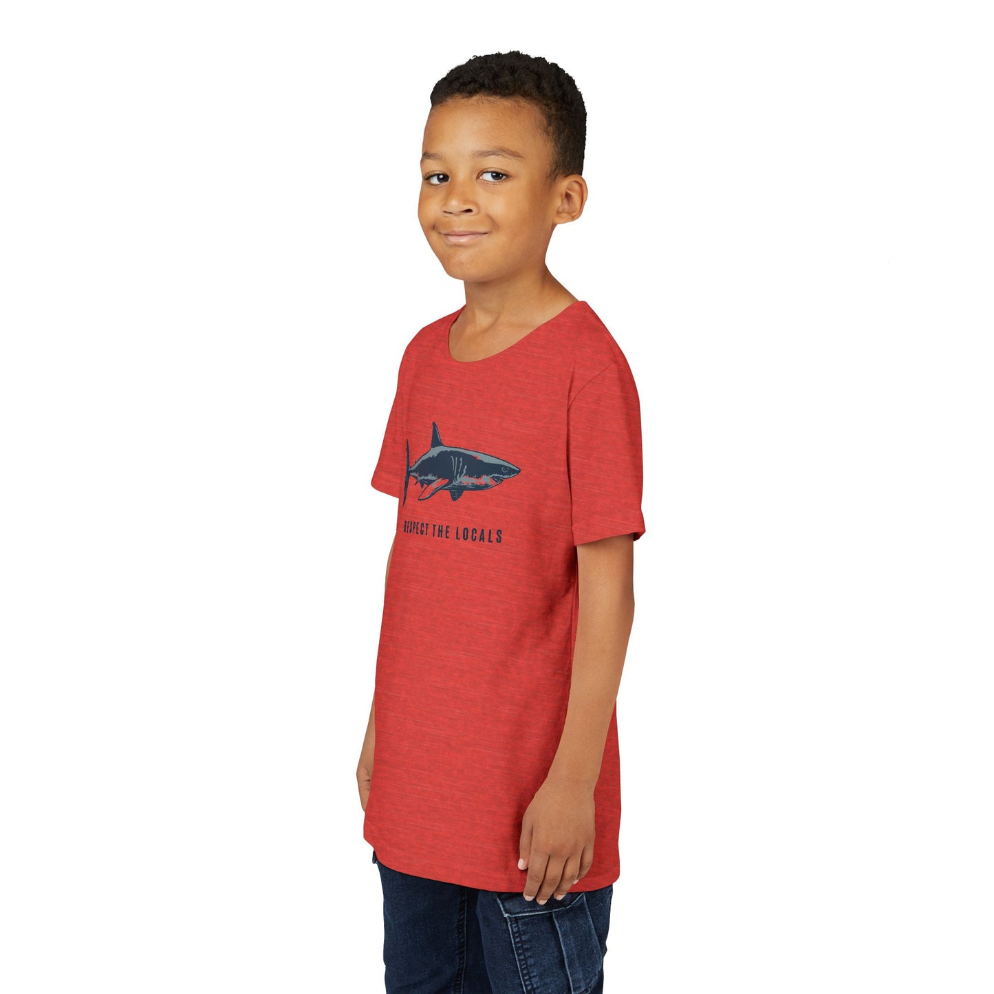 Kids Shark Youth Tee | Respect The Locals | Shark Lovers Shirt