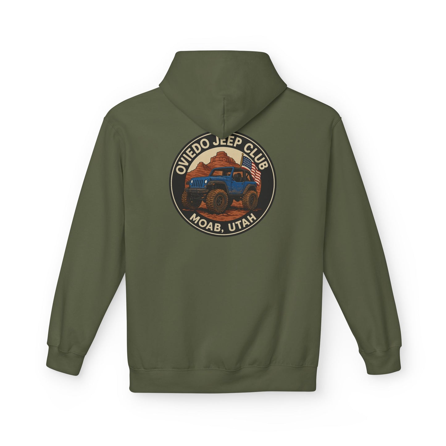 Oviedo Jeep Club Adventure Fleece Hoodie - Oviedo Jeep Club Outdoor Apparel for Jeep Lovers
