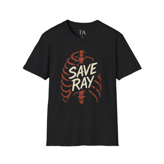 Save Ray Unisex Softstyle T-Shirt - Eco-Friendly Tee, Gift for Animal Lovers, Casual Wear, Unique Graphic Shirt, Nature Conservation