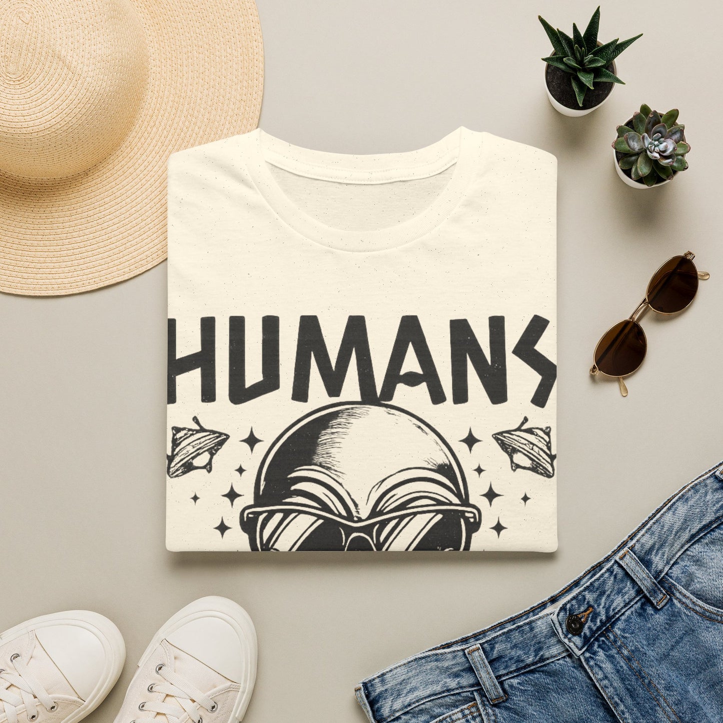 Humans Aren’t Real Alien Gildan Softstyle® T-ShirtUnisex
