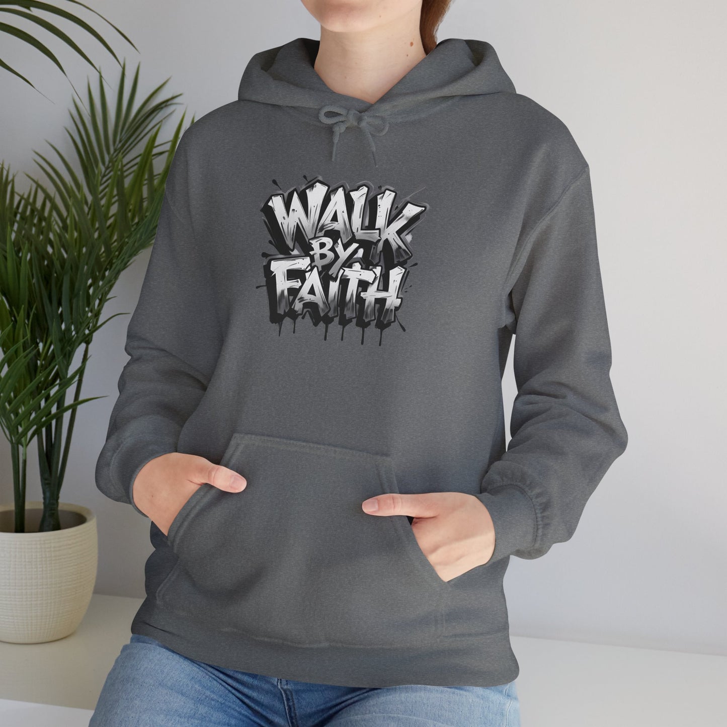 Faith Inspired Unisex Hoodie - 'Walk by Faith' Design