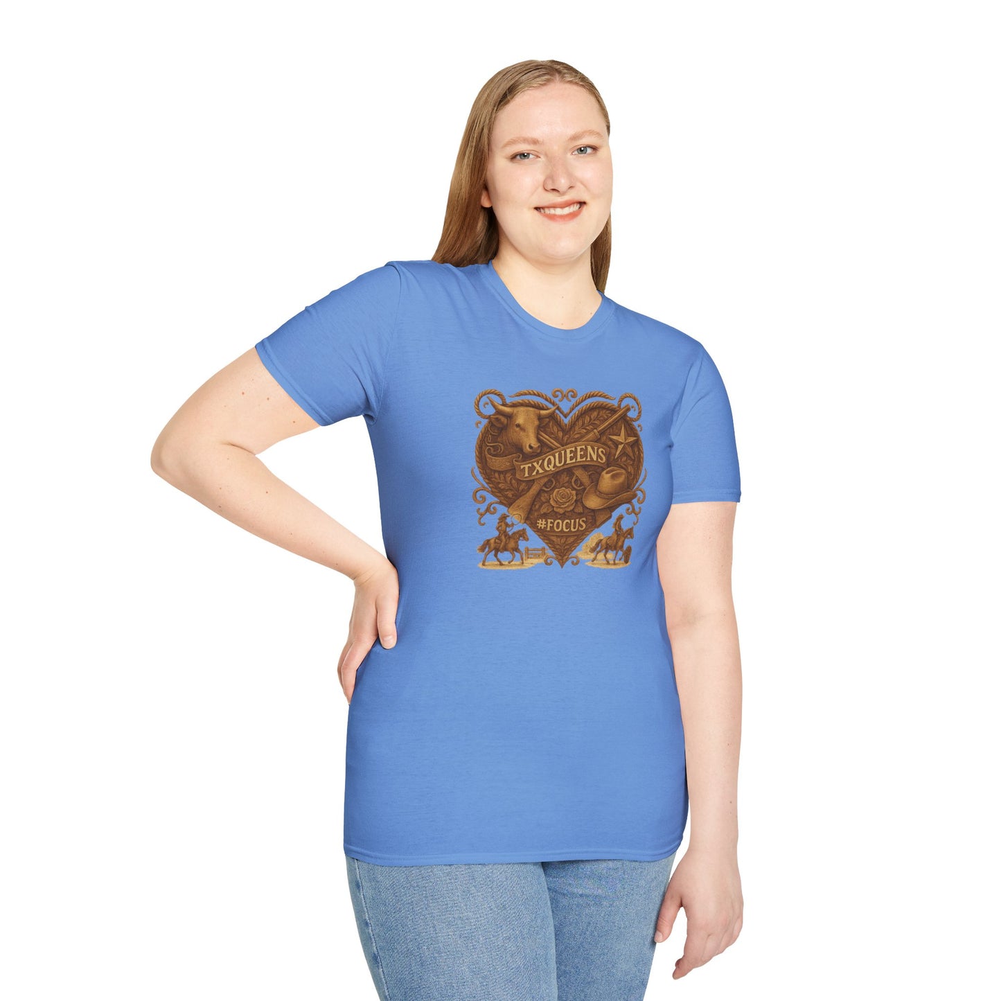 Texas Queens Graphic Tee | Soft Unisex T-Shirt, Trendy Shirt for Women, Cute Gift for Queens, Birthday Celebration, Everyday Style. Women's