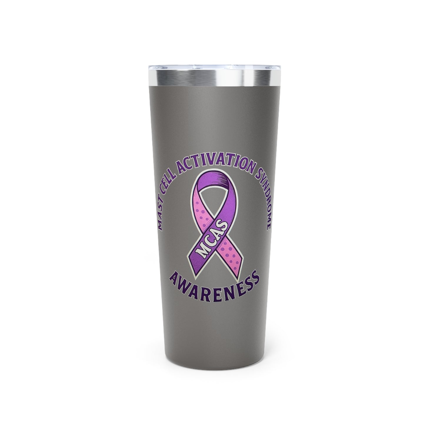 Mast Cell Activation Syndrome Awareness Copper Tumbler, 22oz Insulated Drinkware for Support, Gift for Awareness Events, Advocacy, Cancer Awareness, Fundraising