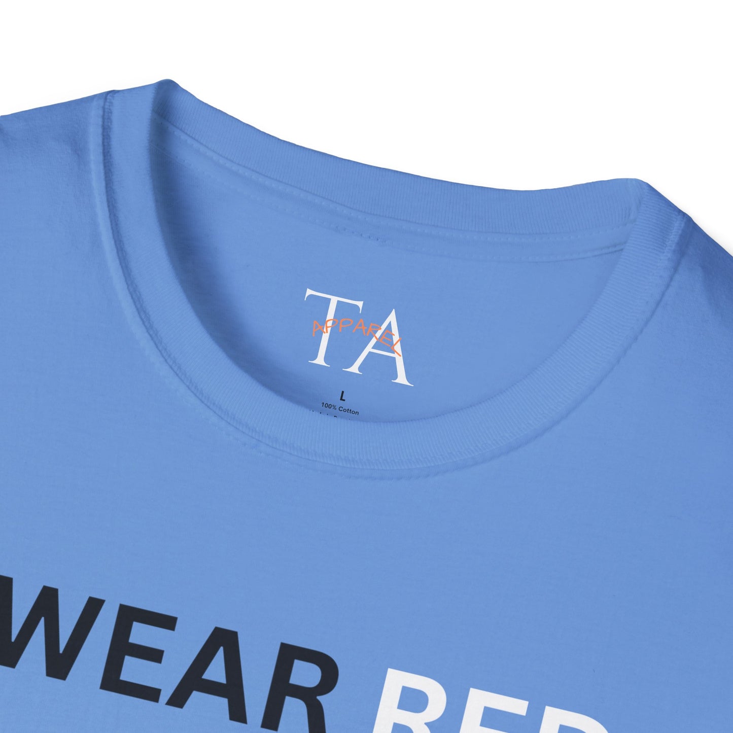 MMIW Unisex Softstyle T-Shirt with 'I Wear Red - MMIW' Design | Awareness Apparel, Indigenous Rights, Casual Wear, Statement Clothing, Gift Idea