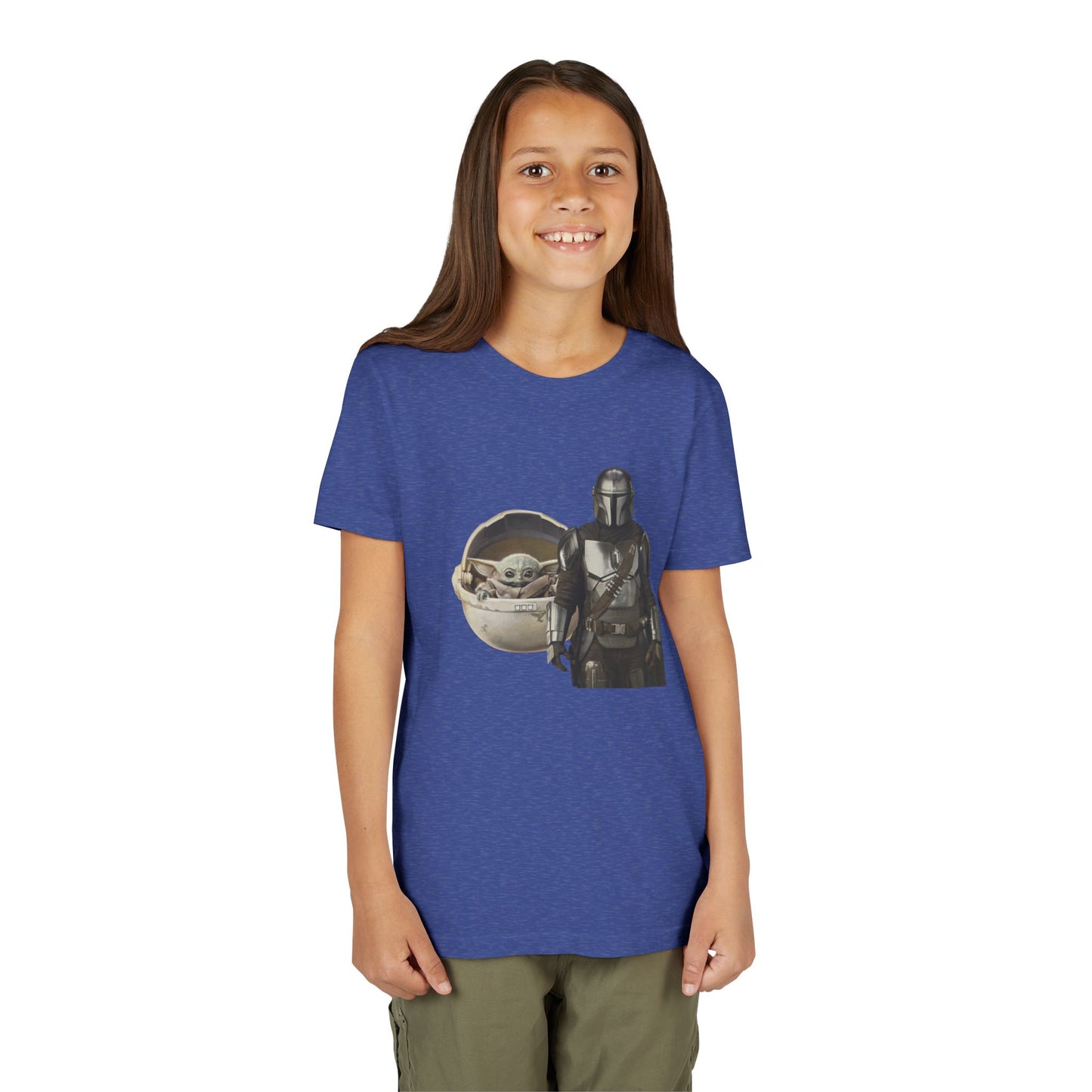 Kids Star Wars Inspired Youth Tee, Mandalorian T-Shirt, Grogu Shirt, Galaxy Adventure, Kids Summer Outfit, Birthday Gift