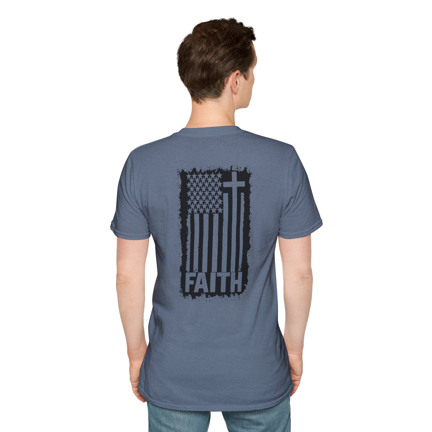 Faith-Inspired American Flag T-Shirt