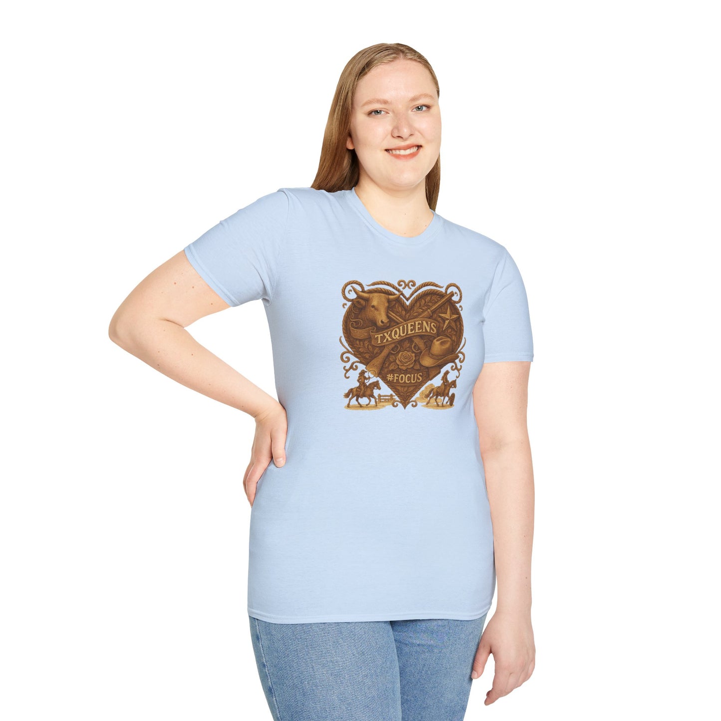 Texas Queens Graphic Tee | Soft Unisex T-Shirt, Trendy Shirt for Women, Cute Gift for Queens, Birthday Celebration, Everyday Style. Women's