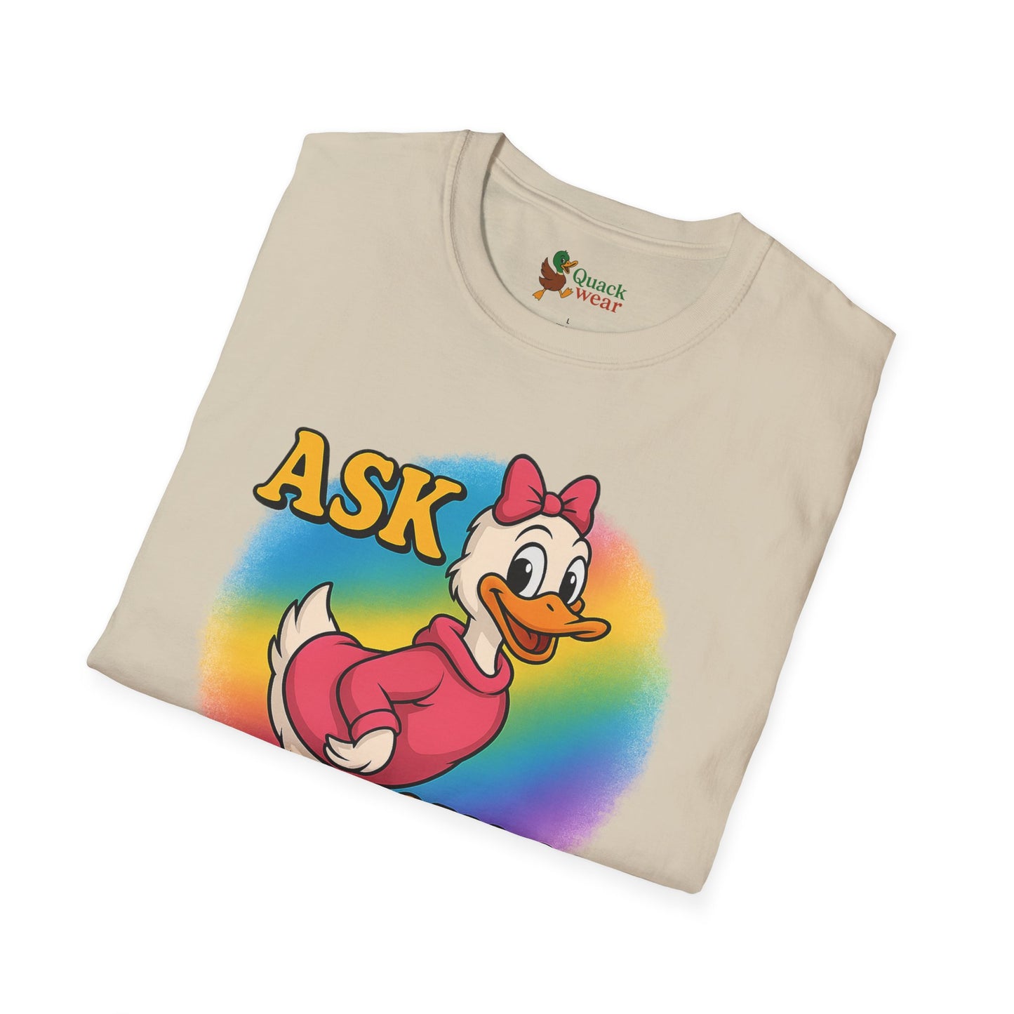 Ask Quack Duck Unisex T-Shirt - Funny Graphic Tee for Kids and Adults