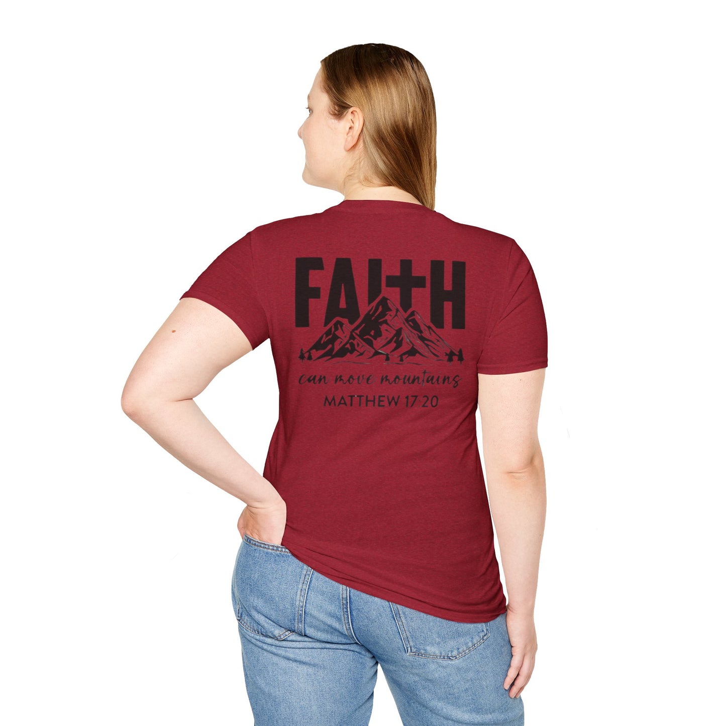 Faith-Inspired Unisex T-Shirt - Motivational Tee - Faith Can Move Mountains
