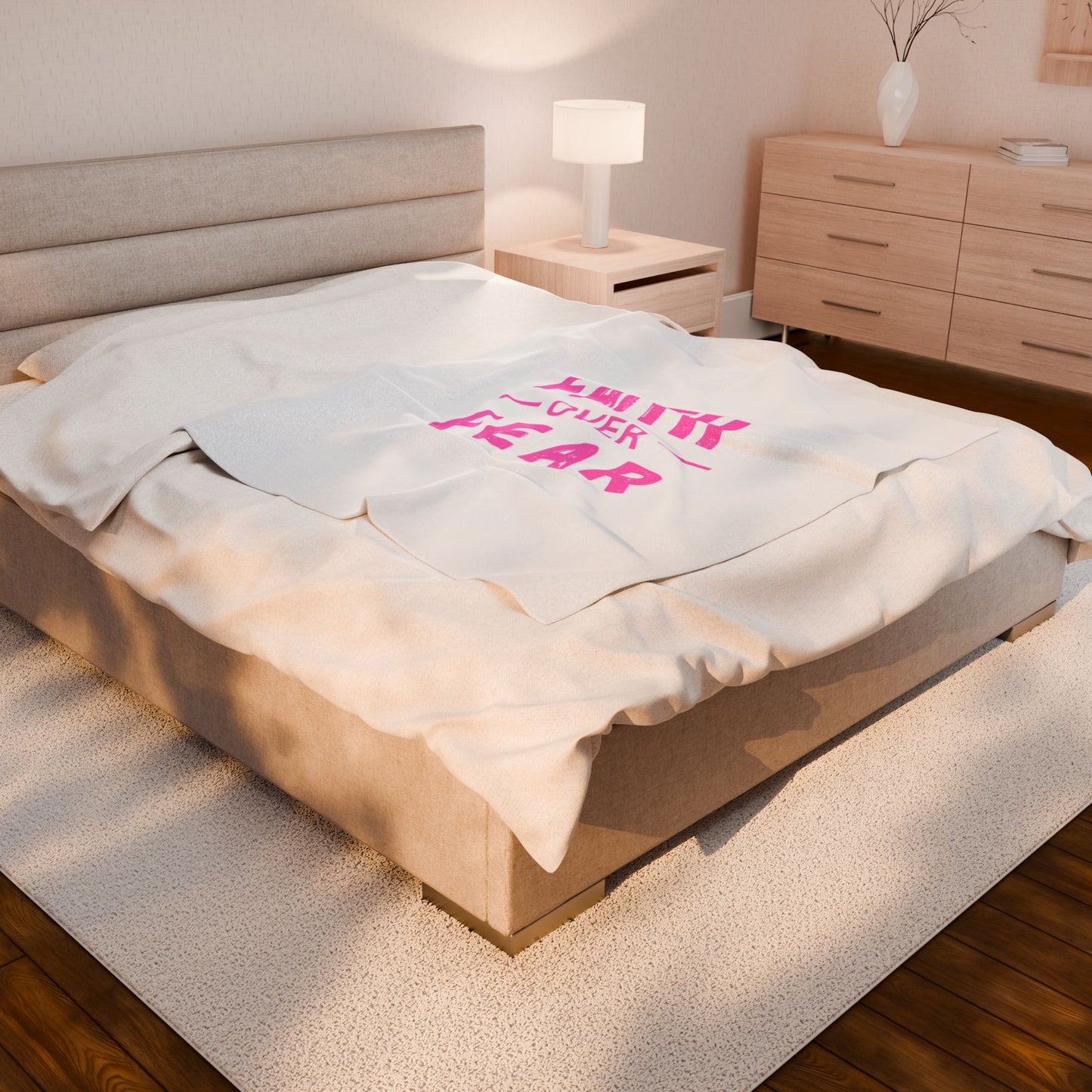 Faith Inspired Faith Over Fear Cozy Velveteen Plush Blanket with Motivational Quote - Perfect for Home Decor, Gifts, and Comfort, Faith over Fear, Inspirational [...]