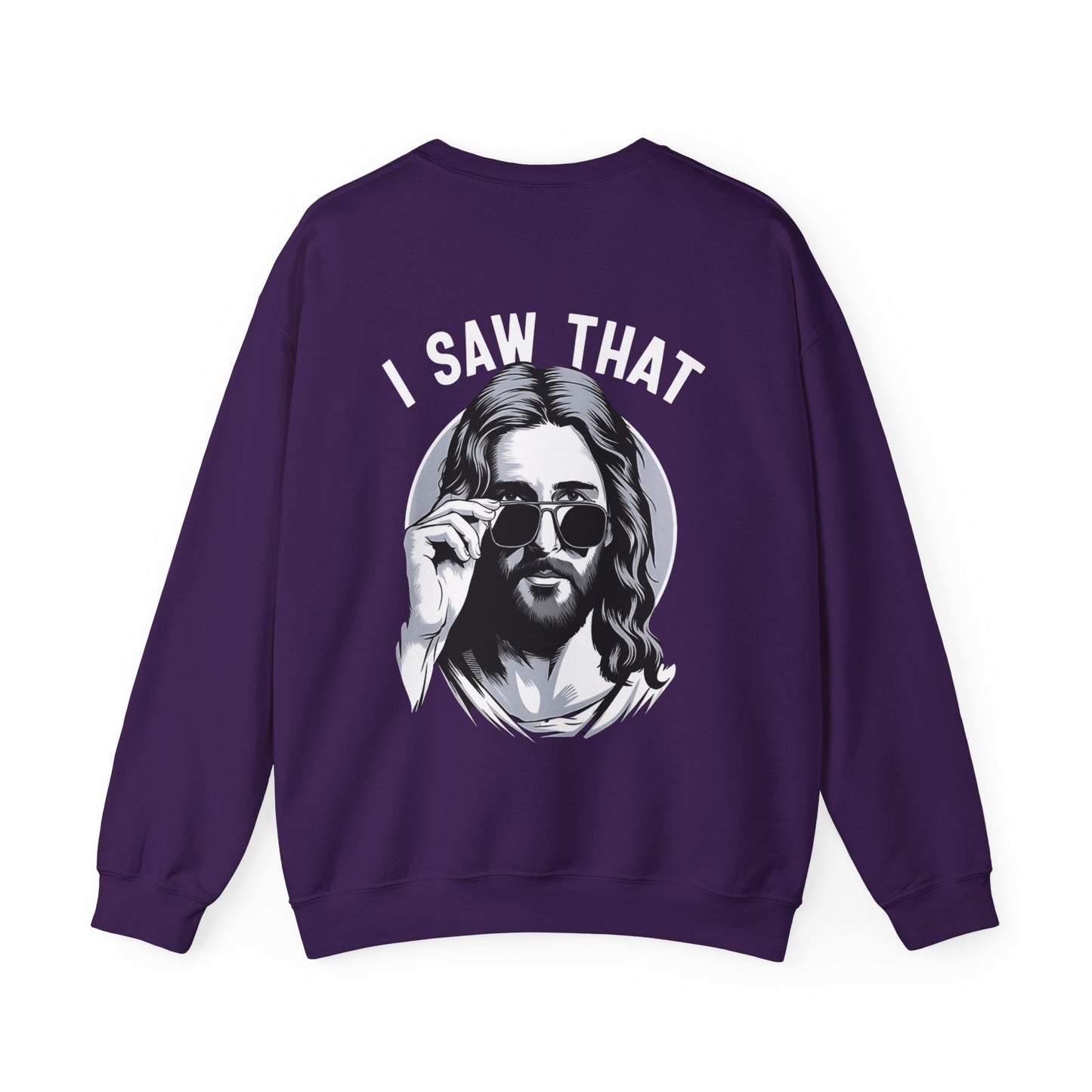 Faith Inspired Christian Humor Sweatshirt - 'I Saw That' Crewneck