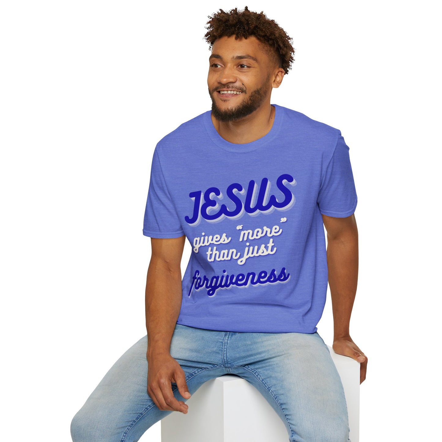 Faith Inspired Jesus Unisex T-Shirt - JESUS gives more than just forgiveness