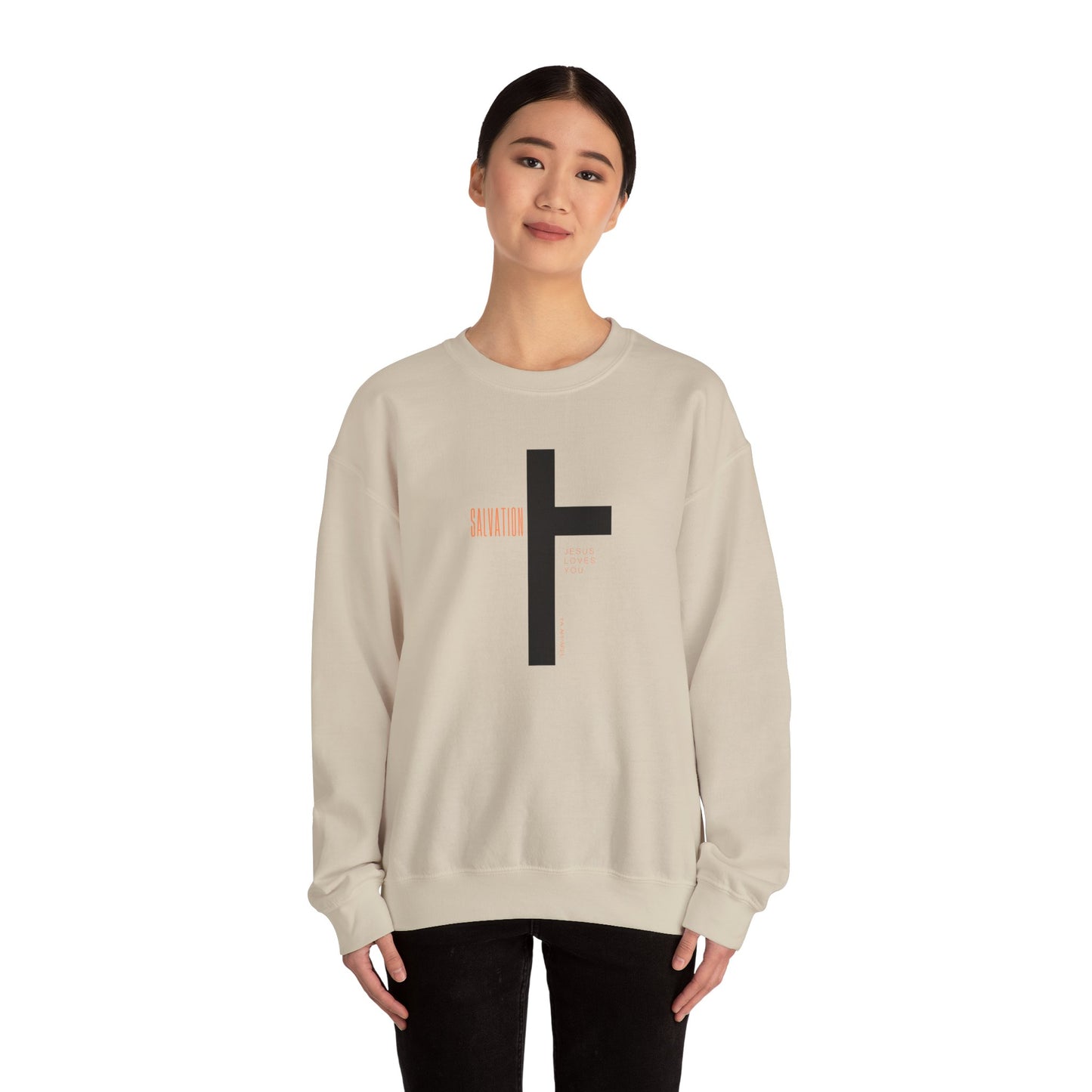 Faith Inspired Salvation Cross Sweatshirt