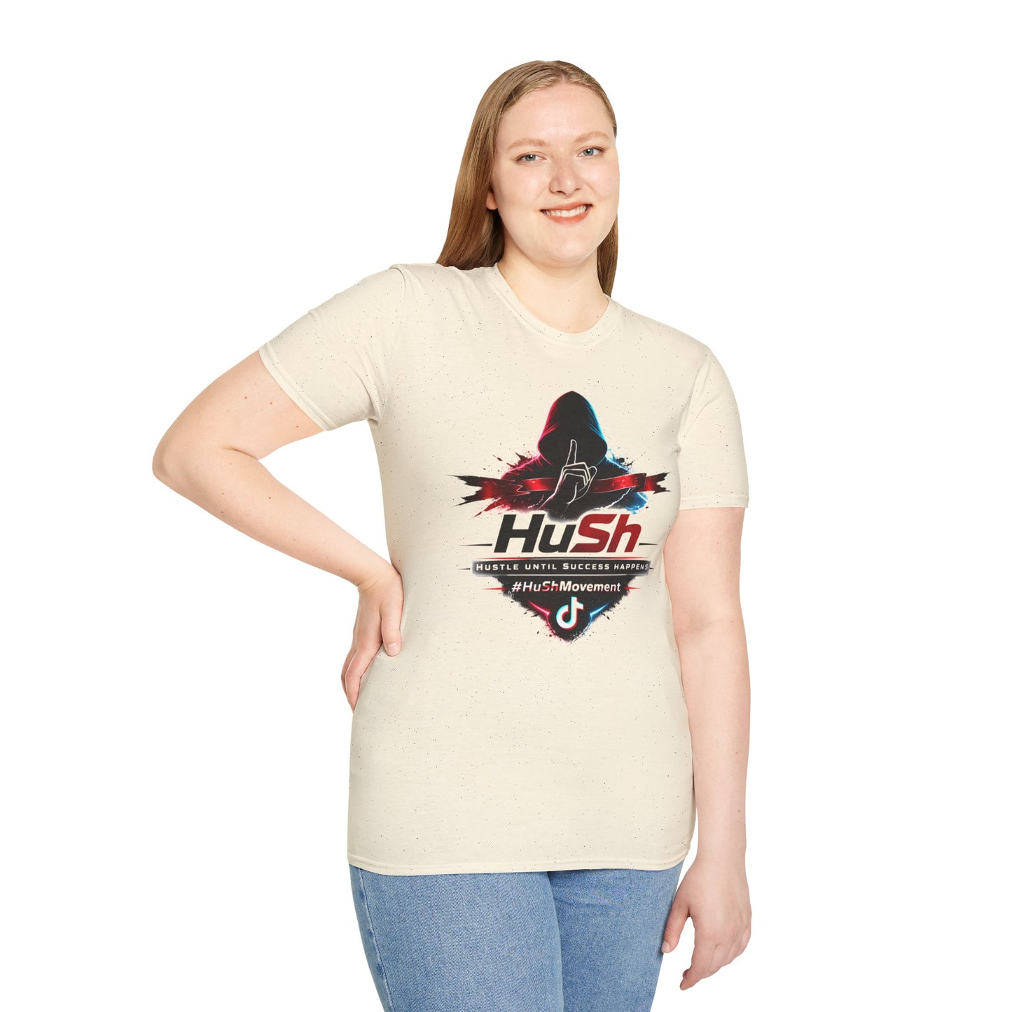 #HuSh silhouette graphic Tee | Hustle Until Success Happens, #HuShMovement