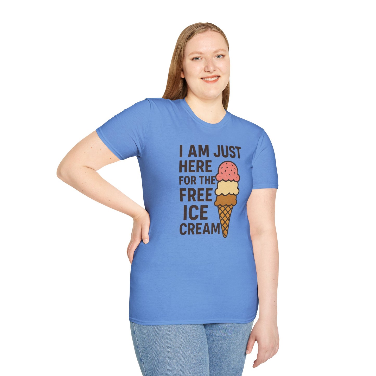 Ice Cream Lover's Unisex T-Shirt, Funny Graphic Tee, Summer Apparel, Sweet Treats Gift, Birthday Humor Shirt