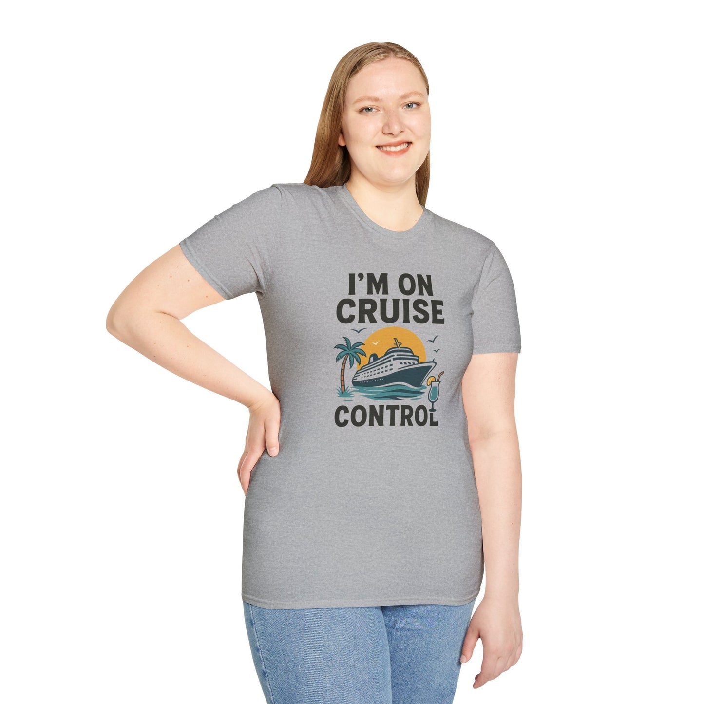 Cruise Control Tee - Unisex Softstyle T-Shirt, Vacation Shirt, Travel Apparel, Summer Wear, Cruise Gift, Relaxation Outfit