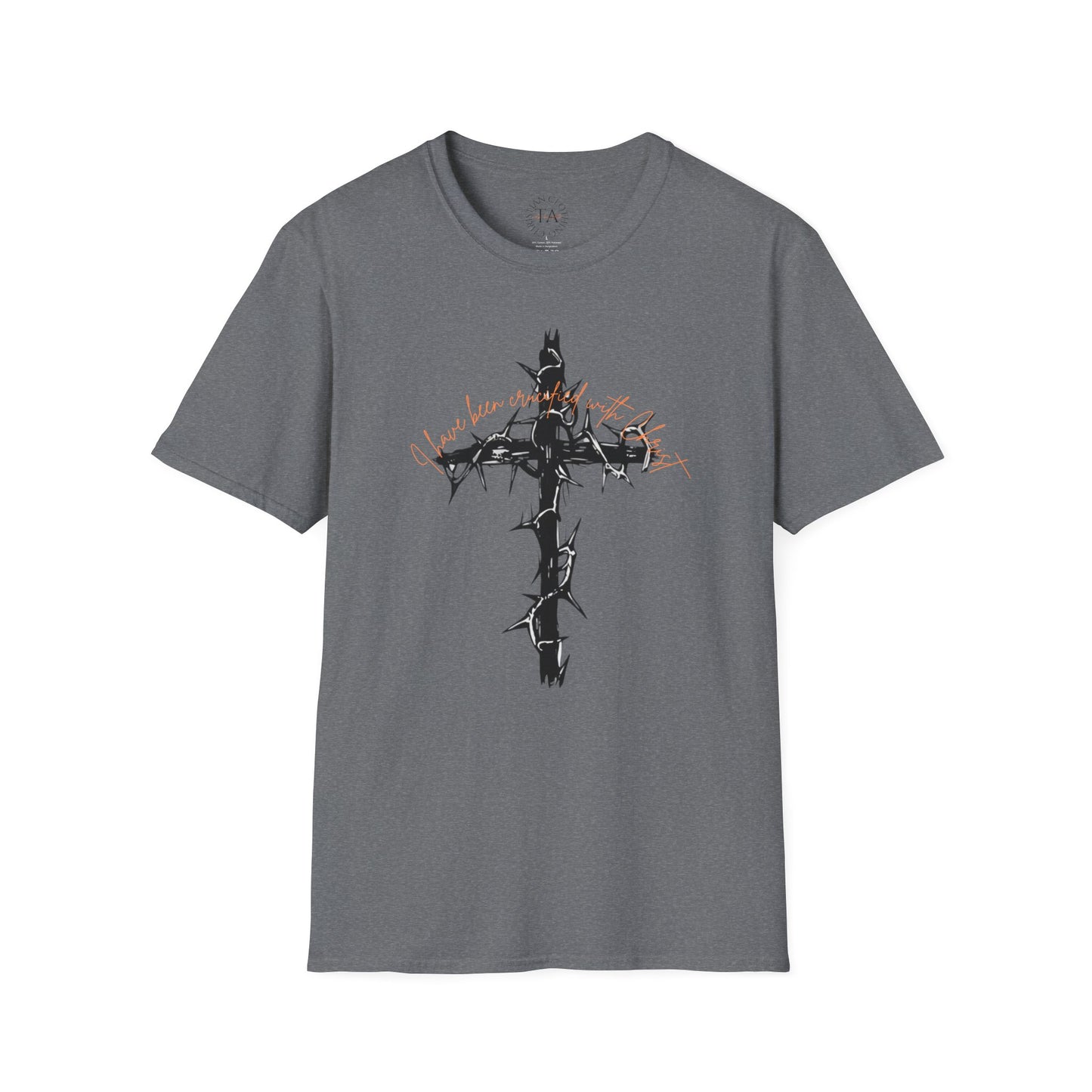 Faith Inspired Christian Cross Unisex T-Shirt - 'I Have Been Crucified with Christ' Design