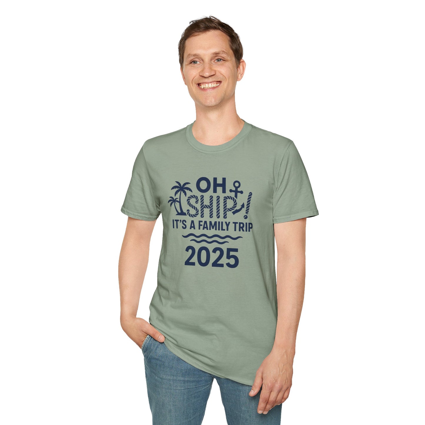 Family Cruise Vacation T-Shirt - Oh Ship, It's A Family Trip