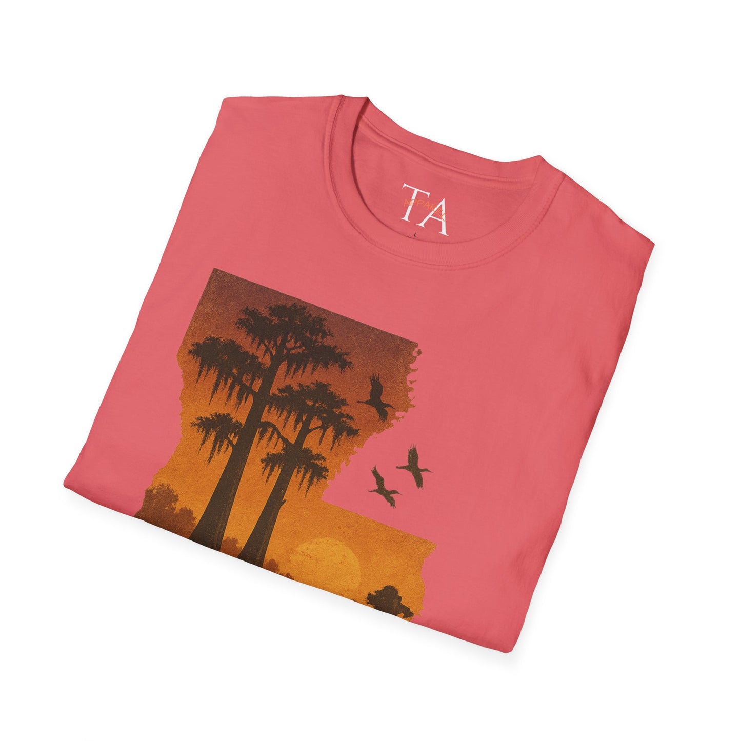 Louisiana Sunset T-Shirt, Unisex Beach Tee, Summer Vacation Shirt, Nature Lover Gift, Outdoor Adventure Apparel