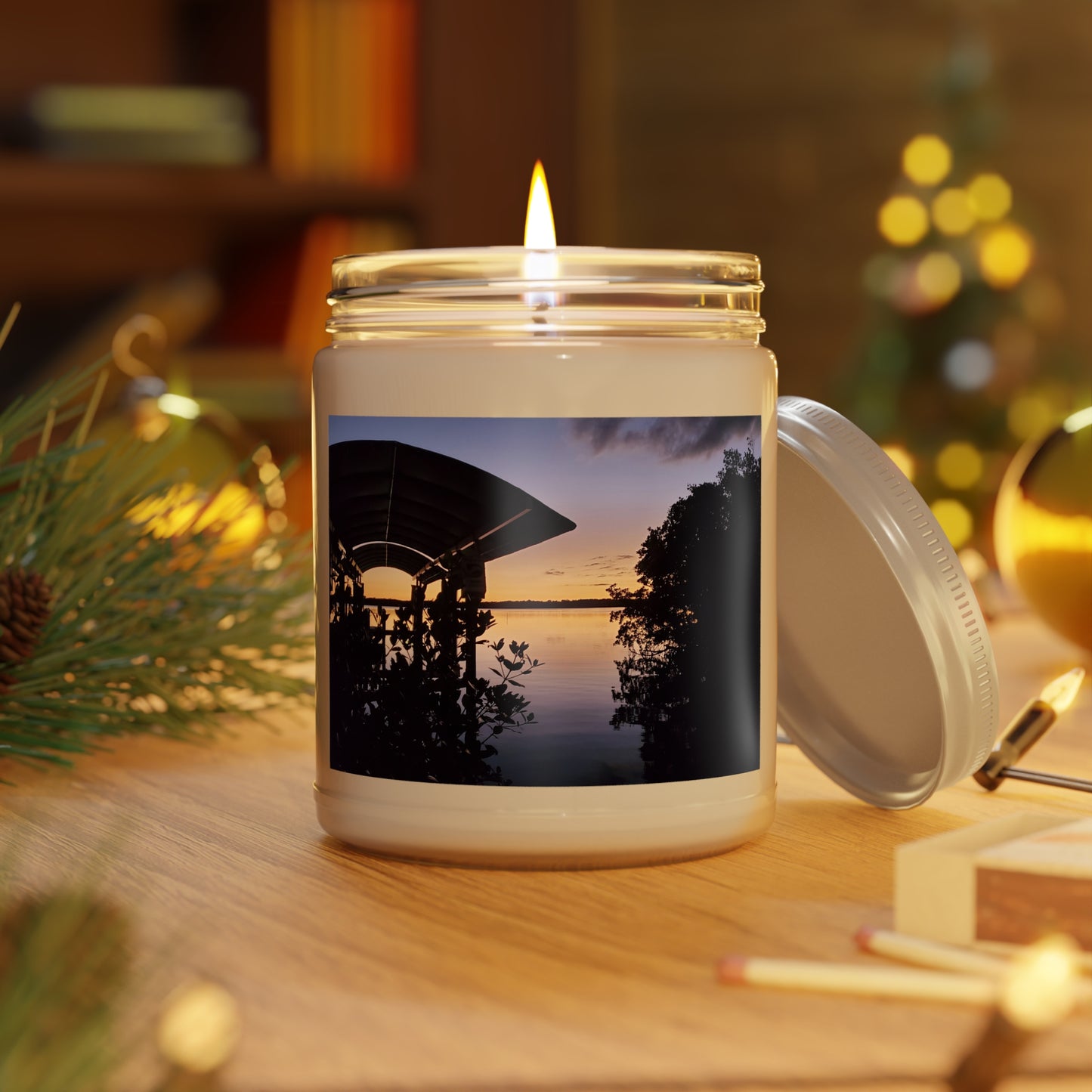 Scented Candles: Relaxing Sunset on the River, Sea Breeze Scent - Aromatherapy Candle, Home Decor, Gift for Her, Relaxation Candle,
