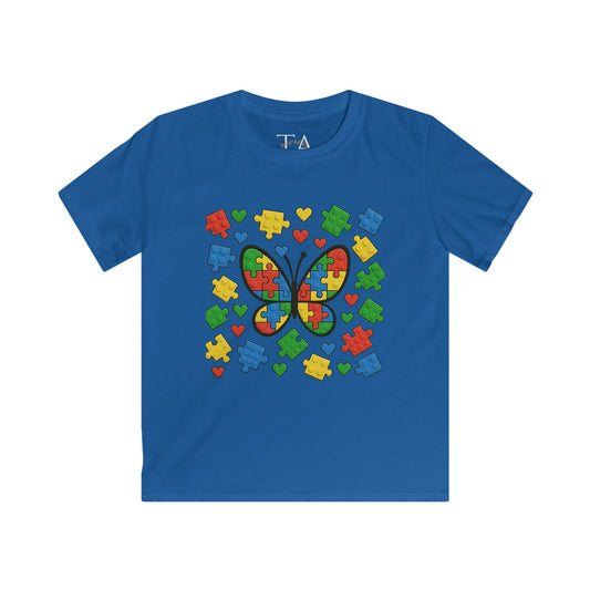 Autism Lego Puzzle Colorful Butterfly Shirt