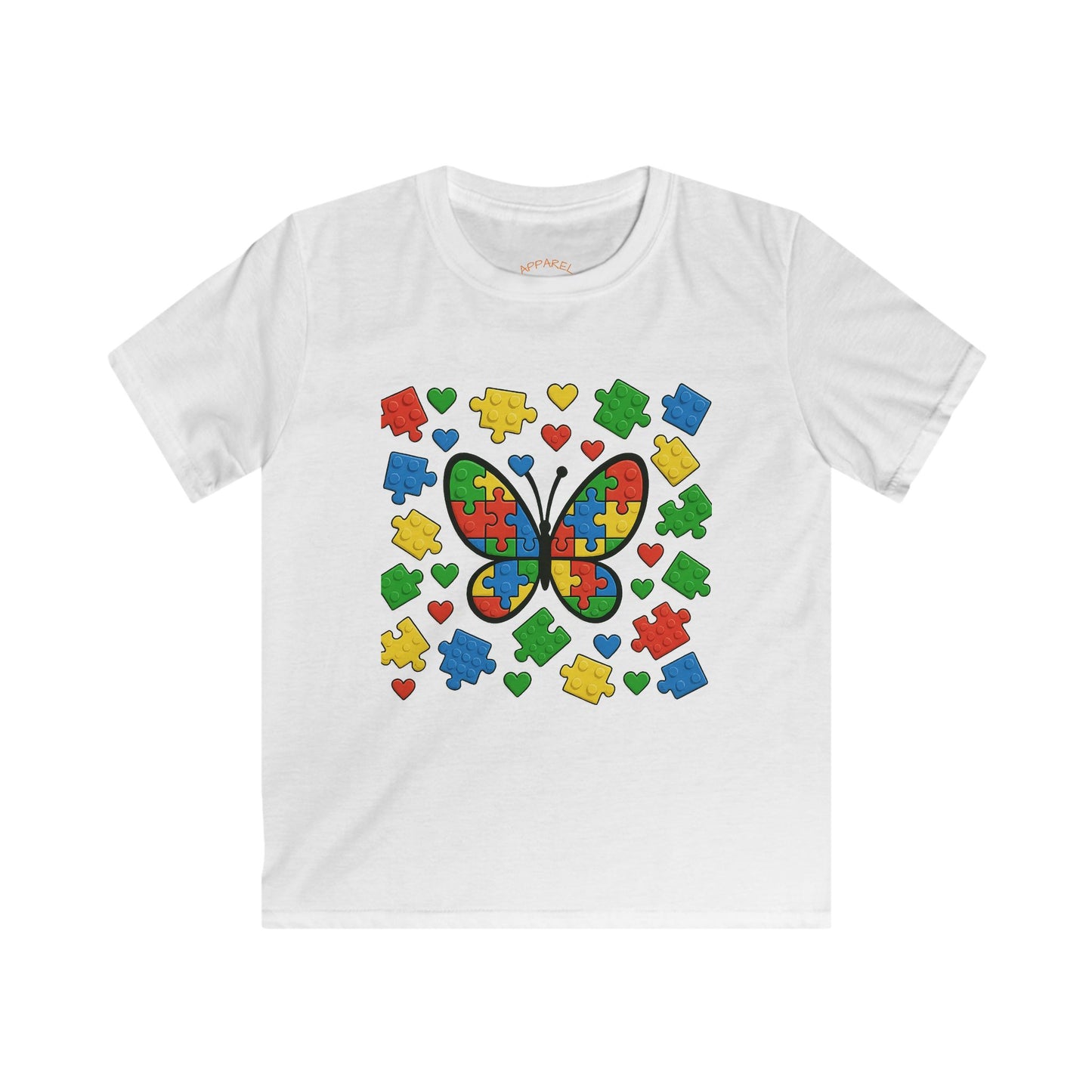 Autism Lego Puzzle Colorful Butterfly Shirt