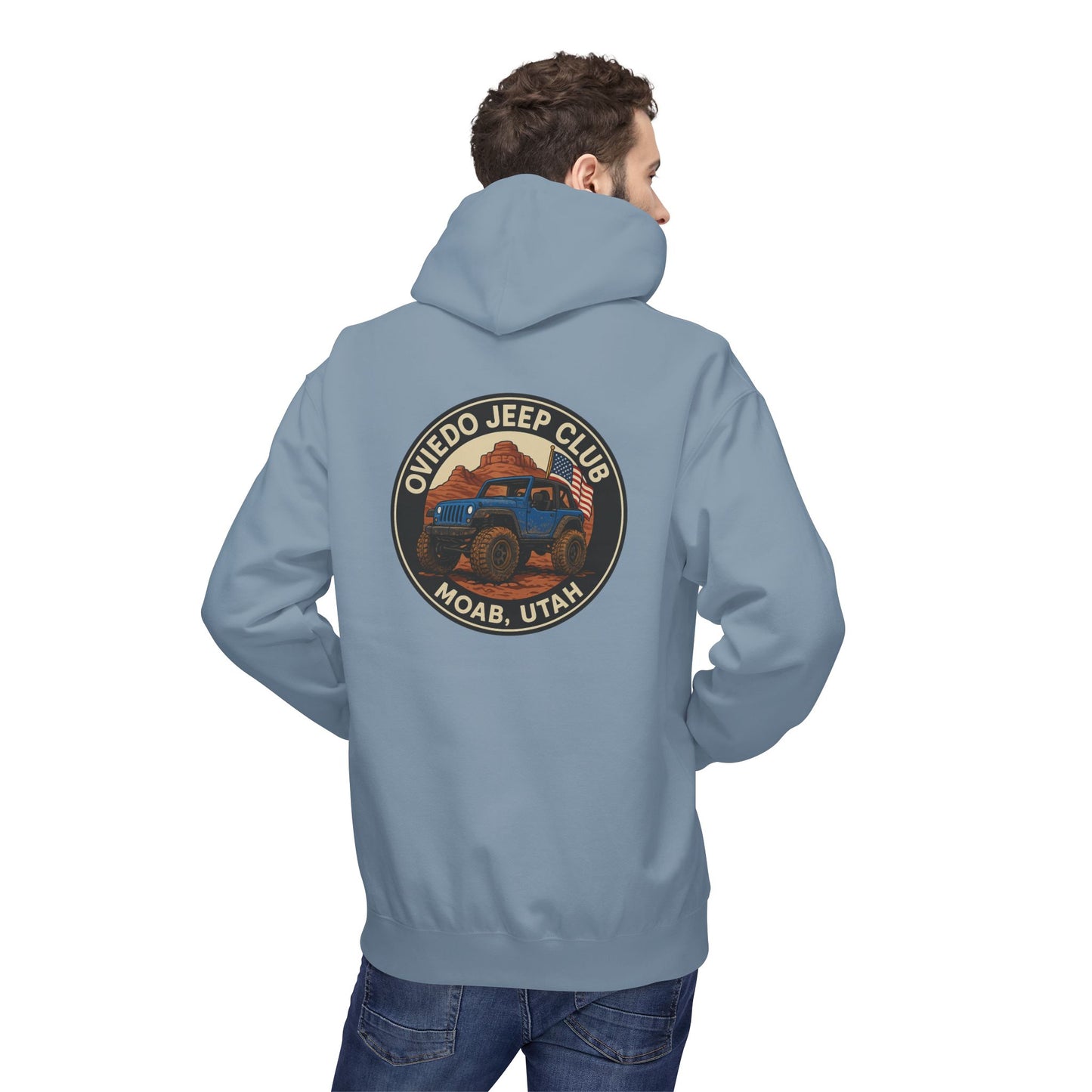 Oviedo Jeep Club Adventure Fleece Hoodie - Oviedo Jeep Club Outdoor Apparel for Jeep Lovers