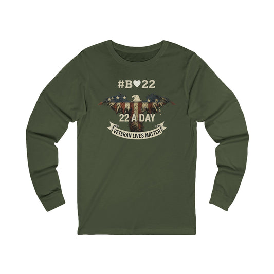 Unisex Long Sleeve Tee - Veteran Lives Matter Shirt, Comfortable Casual Wear, Memorial Day Gift, Patriotic Apparel, Support Mental [...]