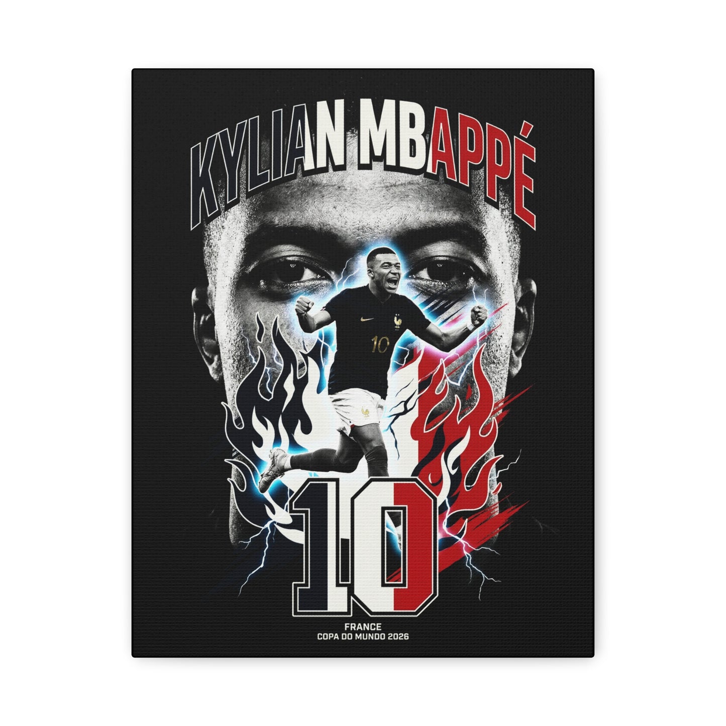 Mbappe - Matte Canvas, Stretched, 1.25"
