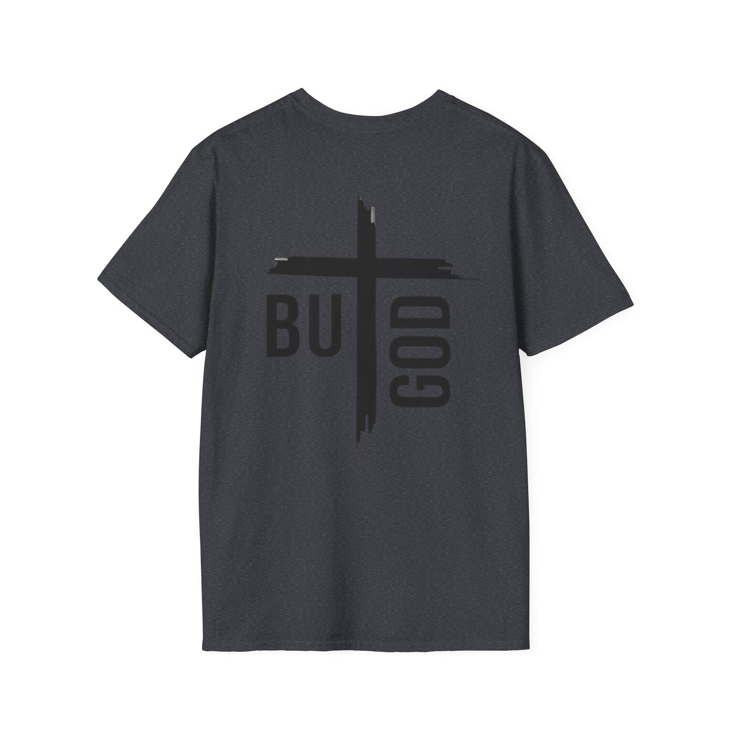Faith Inspired Unisex Softstyle T-Shirt - 'BUT GOD' - Inspirational Gift for Believers